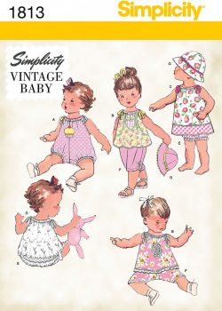 Simplicity Sewing Pattern 1813 - Babies' Vintage Dress & Separates