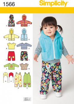 Simplicity Sewing Pattern 1566 - Babies' Separates