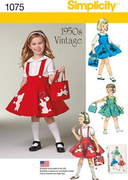 Simplicity Sewing Pattern 1075 - Child's Jumper, Skirt and Bag