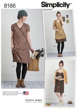 Simplicity Sewing Pattern 8186-D5 - Dottie Angel Frock: Wrap & Slip Dress