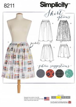 Simplicity Sewing Pattern 8211-D5 - Dirndl Skirts in Three Lengths