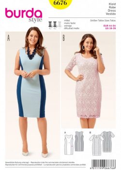 Burda Style Sewing Pattern - 6676 - Dresses
