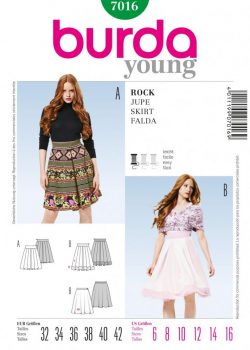 Burda Style Sewing Pattern - 7016 - Skirts