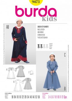 Burda Style Sewing Pattern - 9473 - Dress Historical Costumes Historical Costumes