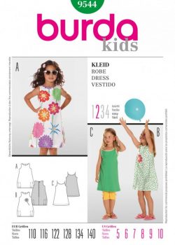 Burda Style Sewing Pattern - 9544 - Dress Toddlers
