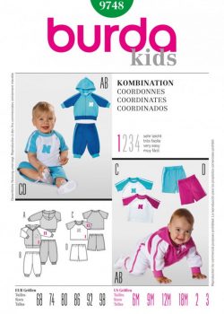 Burda Style Sewing Pattern - 9748 - Coordinates Baby