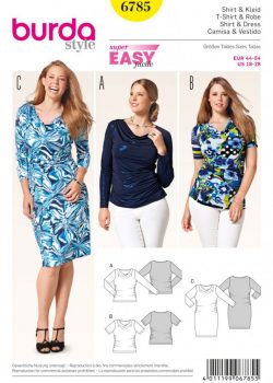 Burda Style Sewing Pattern - 6785 - Shirt & Dress Plus Sizes