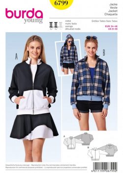 Burda Style Sewing Pattern - 6799 - Jackets Coats Waistcoats