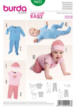 Burda Style Sewing Pattern - 9423 - Coordinates Baby