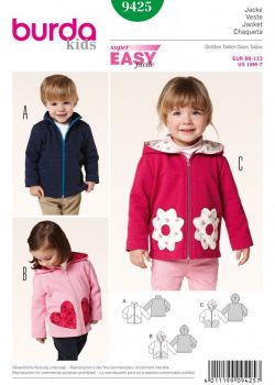 Burda Style Sewing Pattern - 9425 - Jacket Toddlers