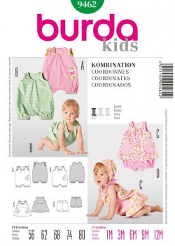 Burda Style Sewing Pattern - 9462 - Coordinates Baby