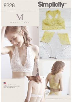 Simplicity Sewing Pattern 8228-A - Misses' Soft Cup Bras and Panties