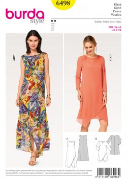 Burda Style Sewing Pattern - 6498 - Misses' Two Layered Dress