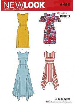 New Look Pattern 6495 - Misses Dresses with Length Variations