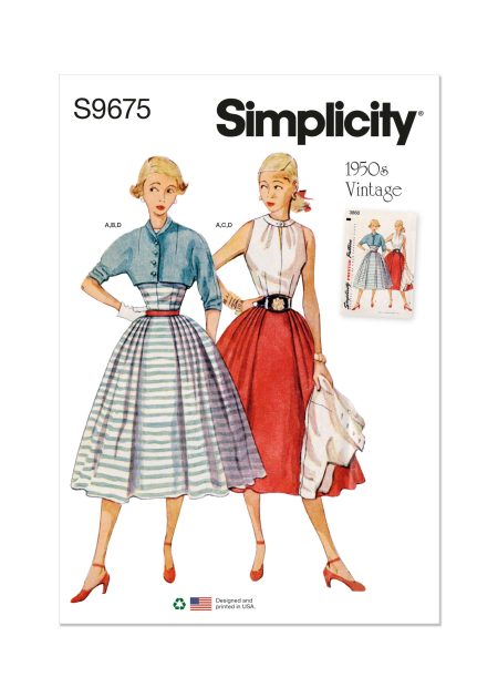 Simplicity Sewing Pattern - 9699 - Misses' Vintage Skirt, Blouse And Jacket - Size U5 (16-18-20-22-24)