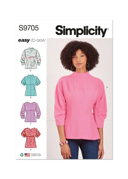 Simplicity Sewing Pattern - 9705 - Misses' Tops - Size U5 (16-18-20-22-24)