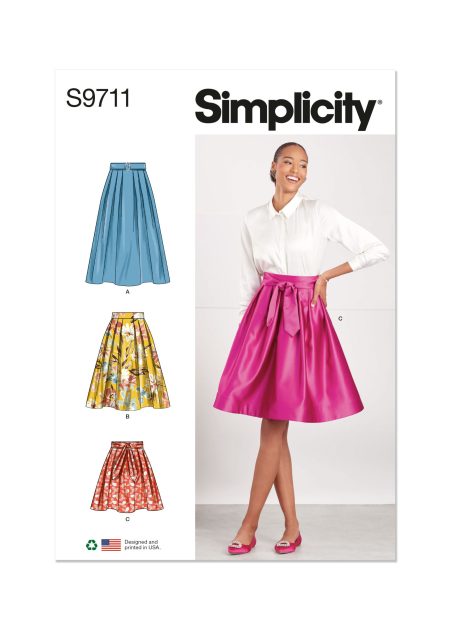 Simplicity Sewing Pattern - 9711 - Misses' Skirts - Size R5 (14-16-18-20-22)
