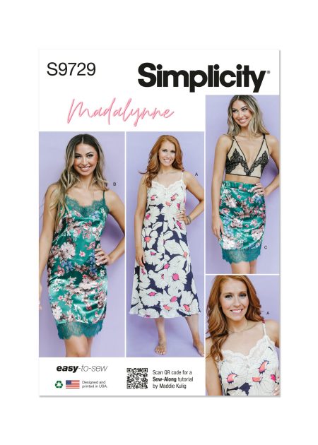 Simplicity Sewing Pattern - 9729 - Misses' And Women'S Slips By Madalynne Intimates - Size Bb (1X-5X)