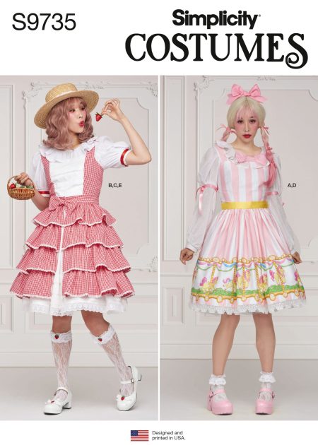 Simplicity Sewing Pattern - 9735 -  Misses' Costume - Size R5 (14-16-18-20-22)