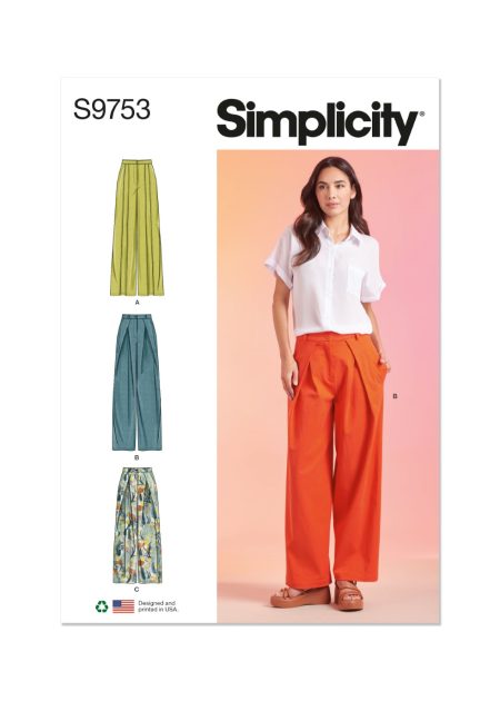 Simplicity Sewing Pattern  Misses' Pants - Size R5 (14-16-18-20-22)