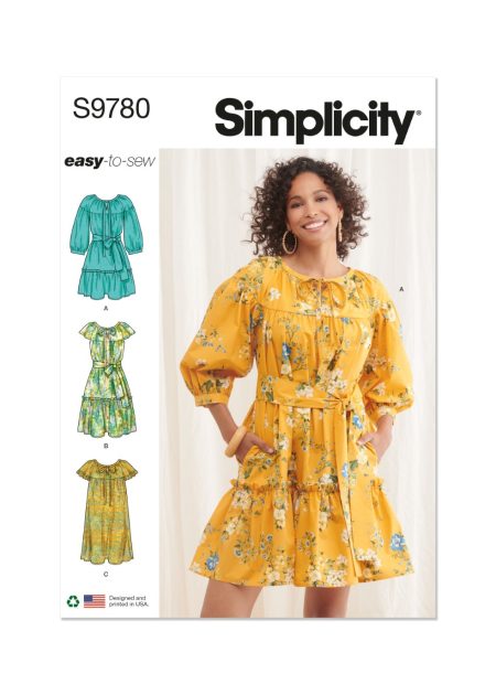 Simplicity Sewing Pattern – S9780 MISSES' DRESSES - Size U5 (16-18-20-22-24)