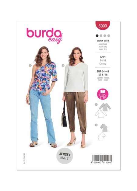 Burda Style Sewing Pattern - 5900 - Misses Top / Vest - Size 8-18 (34-44)
