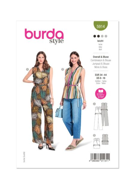 Burda Style Sewing Pattern - 5914 - Misses Sportswear - Size 8-18 (34-44)