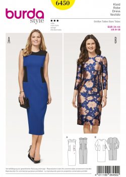 Burda Style Sewing Pattern - 6450 - Misses' Sheath Dress