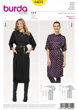Burda Style Sewing Pattern - 6451 - Misses' Dresses