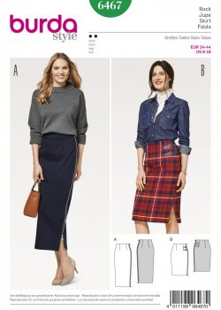 Burda Style Sewing Pattern - 6467 - Misses' High Waisted Skirt