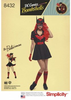 Simplicity Sewing Pattern 8432-U5 -DC Bombshell Batwoman Costume