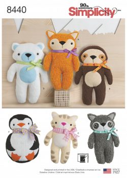 Simplicity Sewing Pattern 8440-OS -Stuffed Craft