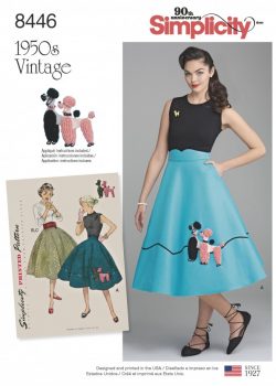 Simplicity Sewing Pattern 8446-H5 -Vintage Skirt and Cummerbund