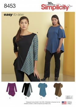 Simplicity Sewing Pattern 8453-A - Misses' Knit Tops