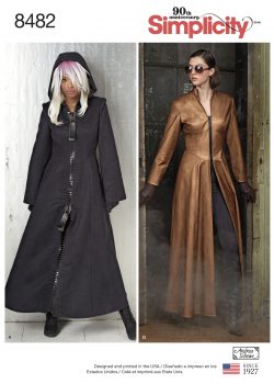 Simplicity Sewing Pattern 8482-H5 - Misses' Costume Coats