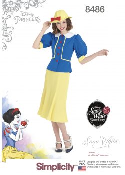 Simplicity Sewing Pattern 8486-R5 - Misses' 1930's Snow White Dress and Hat