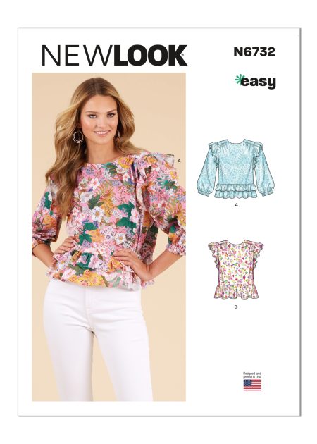 New Look Pattern 6732 - MISSES' TOPS